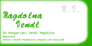 magdolna vendl business card